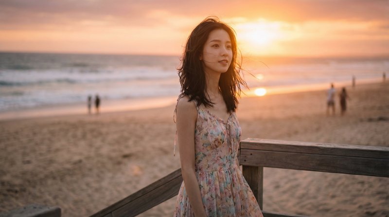 抖阴旅行视频：海边日落浪漫旅拍