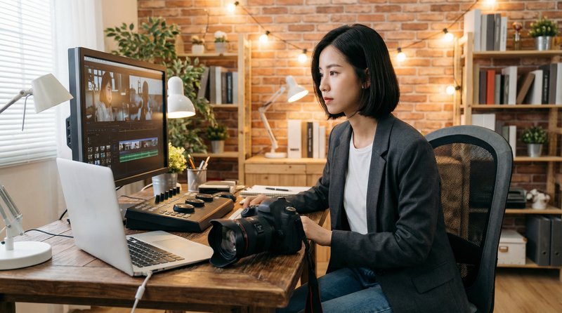 抖阴幕后视频：视频剪辑工作室日常